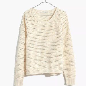 Madewell Open-Stitch Austen Pullover Sweater